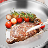 ProChef Pro 304 Edelstahl-Bratpfanne für Gas & Induktion | unbeschichtete Antihaft-Kochpfanne | professionelle Edelstahl-Pfanne für gesundes Kochen