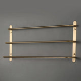 CopperShine Wand-Handtuchhalter – Kupfer Handtuchstange mit Haken | Chromoptik | Kompakt & langlebig