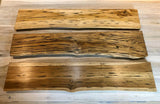 WoodLine Naturkante Wandregal aus Massivholz – Schwebendes Holzboard mit Baumkante | Rustikales Design | Unsichtbare Befestigung