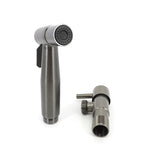 HygienaFlow WC Handbrause Set Wandmontage – Edelstahl Bidetbrause | Maximale Hygiene | Modernes Badezimmerzubehör