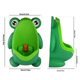 FroggyAim Kinder-Urinal für Jungen – Wandmontiertes Töpfchen | Frosch-Design | Saugnapf-Befestigung | Spielerisches Toilettentraining