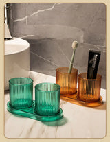 VIVACUP Color Becher – Anti-Fall Badezimmerbecher | Zahnbürsten- & Trinkbecher | Leicht & Modern