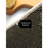 NOIRTEXT Design Bodenmatte Schwarz – Moderne Teppichmatte mit Schriftmotiv | Rutschfest & Pflegeleicht | Wohnaccessoire