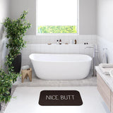STATELLA Design Badematte Schwarz – Rutschfester Mikrofaser Badteppich 60×40 cm | Saugstark & Modern | Statement Look
