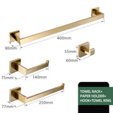 SteelLine Premium Badaccessoire Set – Edelstahl Badezimmer Set | Gebürstete Oberfläche | Modern & rostfrei