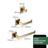 SteelLine Premium Badaccessoire Set – Edelstahl Badezimmer Set | Gebürstete Oberfläche | Modern & rostfrei