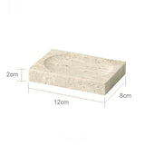 NATURAVITA Badezimmer-Set Travertin Beige – Naturstein Badaccessoires | Spa Design | Zeitlose Eleganz