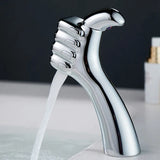CascadaLux Waschtischarmatur – Wasserfallmischer aus massivem Messing