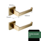 SteelLine Premium Badaccessoire Set – Edelstahl Badezimmer Set | Gebürstete Oberfläche | Modern & rostfrei
