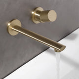 VELORIA Roségold Wandarmatur – Unterputz Waschtischmischer aus Messing | Minimalistisches Design | Langlebig & Elegant