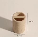 TerraStone Natural Badezimmer-Accessoire – Naturstein & Sandstein Design | Minimalistisch | Nachhaltig & Zeitlos