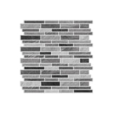 MarbleStyle Premium Marmoroptik Wandaufkleber Schwarz-Weiß Selbstklebend – Wasserfeste Fliesenfolie 1/6/12er Set | Elegante Design-Wandverkleidung für Küche & Bad | Hitzebeständige PVC Fliesensticker