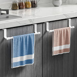 TürFix Pro Edelstahl-Küchentuchhalter ohne Bohren – Über-Schranktür-Handtuchstange | Rostfreier Küchen-Organizer | Platzsparende Hängelösung für Tücher & Küchenzubehör