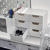 TischOrdnung Schubladenbox – Dreistöckiger Aufbewahrungsorganizer aus Kunststoff | Kompakt & Tragbar | Für Kosmetik, Schmuck und Schreibwaren