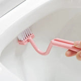 RandRein Winkelbürste für Toiletten – Gebogener Griff & Flexible S-Form für Gründliche Tiefenreinigung