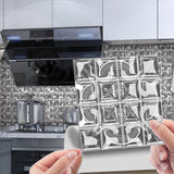 MosaLine Premium 3D Mosaik Wandfliesen Aufkleber 10er Set PVC selbstklebend Küche & Bad – Wasserfeste Design-Wandsticker | Realistischer Fliesenoptik-Effekt für schnelle Raumgestaltung | Rückstandslos entfernbare Dekorfliesen