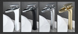 AquaSilva Wasserfall Waschtischarmatur Einhebelmischer – Weiße Mischbatterie | Sanfter Wasserfluss | Modernes Badezimmerdesign