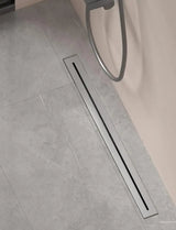 AquaFlow Premium Duschrinne Edelstahl Bodenablauf Dusche & Bad – Lineare Duschablaufgarnitur 30/40/50 cm | Geruchsdichter Edelstahl 304 Ablauf mit moderner Designoberfläche | Hochwertiger Duschbodenablauf für Nassräume