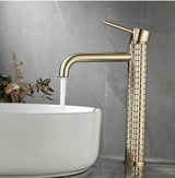 DIAMORA Design Waschtischarmatur Schwarz – Einhebelmischer aus Messing | Luxuriöser Wasserhahn | Elegantes Badezimmer-Highlight