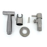 HygienaFlow WC Handbrause Set Wandmontage – Edelstahl Bidetbrause | Maximale Hygiene | Modernes Badezimmerzubehör