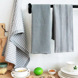 PureCotton Küchen- & Geschirrtuch-Set 3-teilig – 100% Baumwolle | Hochsaugfähig | Klassisches Streifendesign
