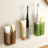 CleanHold Wand-Zahnbürstenhalter – Hygienischer Bad Organizer | Platzsparend | Moderne Aufbewahrungslösung
