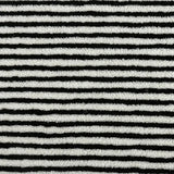 FLEECEORA Streifen Fleece Stoff 150 cm – Jacquard Lammfleece Meterware | Extra Weich & Atmungsaktiv | Für Nähen & DIY