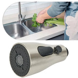 AquaForce Elite 3-Strahl Küchenbrause-Ersatzkopf – Universelle Ersatzdüse für ausziehbare Küchenarmaturen | Wassersparender Sprühkopf mit 1/2-Zoll-Anschluss