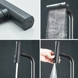 CulinaVero Küchenarmatur mit Ausziehbrause – Edelstahl Mischbatterie | Wasserfallauslauf | Maximale Flexibilität