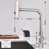 FlexFlow Elite Küchenarmatur mit Ausziehbrause – 6 Strahlarten | 360° Schwenkbar | Edelstahlarmatur Gunmetal | Warm- & Kaltwasser