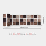 MosaLinea Wandbordüre selbstklebend – Wasserdichte Mosaik-Dekorfolie für Küche & Bad | Flexible Gestaltung | Schnelles Make-over