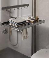 FlexiWall Klappbarer Wandkleiderhalter aus Aluminium – Platzsparender Handtuch- & Kleiderständer | Rostfrei & Stabil | Modernes Design