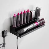 Dyson Airwrap Wandorganizer – Edelstahl Styling-Station mit Doppelablage | Ordnungssystem für Haarstyling | Selbstklebende Montage