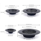 SteelFlow Edelstahl-Abflusssieb Schwarz – Wiederverwendbarer Filter mit Griff