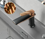 Designer Badarmatur Waschbecken – Einhebelmischer | Warm Kalt Wasserhahn | Stilvolles Luxus Upgrade
