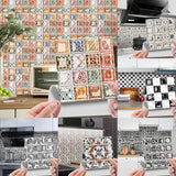 MosaLine Premium 3D Mosaik Wandfliesen Aufkleber 10er Set PVC selbstklebend Küche & Bad – Wasserfeste Design-Wandsticker | Realistischer Fliesenoptik-Effekt für schnelle Raumgestaltung | Rückstandslos entfernbare Dekorfliesen
