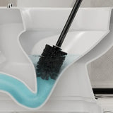 HygieMount WC-Bürste zur Wandmontage – Toilettenbürste ohne Bohren in Holzoptik | Langer Griff | Hygienische Reinigung