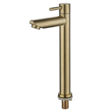 PureSteel Kaltwasser-Armatur – Edelstahl Waschtischmischer mit Einhebel-Design