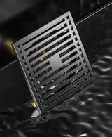 DrainCore Premium Bodenablauf Edelstahl Quadrat Duschablauf – Geruchsdichter Abfluss für Bad & Dusche | Hygienischer Edelstahl 304 Ablauf mit Geruchssperre | Modernes quadratisches Design