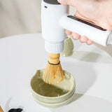SchaumKunst Matcha-Aufschäumer – Elektrischer Matcha-Schäumer mit Akku | Wiederaufladbarer Getränkeschäumer | Cremiger Matcha und Milchschaum auf Knopfdruck
