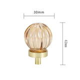 CRYSTELLA Möbelknopf Kristall Champagner – Schrankknopf mit Goldbasis | Glamour Design | Elegantes Möbel-Upgrade
