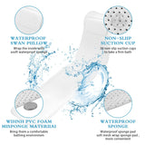 AquaRuhe Premium Badewannenkissen Set – Rutschfestes Badewannenkissen | Vollständige Körperentspannung | Atmungsaktive 4D Belüftung