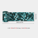 MosaLinea Wandbordüre selbstklebend – Wasserdichte Mosaik-Dekorfolie für Küche & Bad | Flexible Gestaltung | Schnelles Make-over