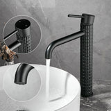 DIAMORA Design Waschtischarmatur Schwarz – Einhebelmischer aus Messing | Luxuriöser Wasserhahn | Elegantes Badezimmer-Highlight