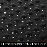 SecureFlow Antirutsch-Duschmatte 53x53 cm aus PVC – rutschfeste Sicherheitsmatte für Dusche und Badewanne | starke Saugnäpfe, Schnellentwässerung & hygienischer Komfort