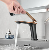 Designer Badarmatur Waschbecken – Einhebelmischer | Warm Kalt Wasserhahn | Stilvolles Luxus Upgrade