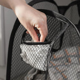 FlexiHamper faltbarer Wäschekorb mit großem Fassungsvermögen – atmungsaktiver Mesh-Wäschebehälter | platzsparend, leicht & mit Seitentasche | ideal für Bad, Schlafzimmer und Reisen