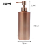 LUMAREVA Roségold Seifenspender – Edelstahl Pumpflasche | Nachfüllbar & Hygienisch | Elegantes Bad- & Küchenaccessoire