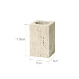 NATURAVITA Badezimmer-Set Travertin Beige – Naturstein Badaccessoires | Spa Design | Zeitlose Eleganz