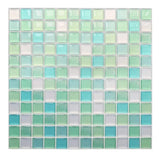 GlasMosaik 3D Wandfliesen selbstklebend – Hochglanz Mosaikoptik für Küche & Bad | Hitzebeständig | Flexible DIY-Gestaltung